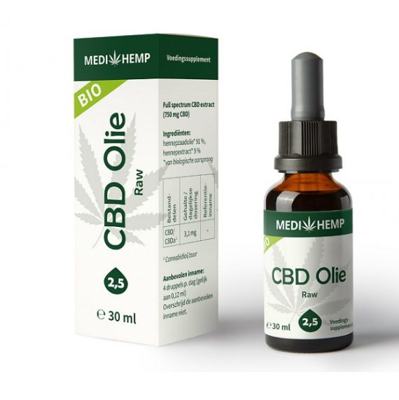 CBD oil Medihemp raw 30 ml 750 mg CBD