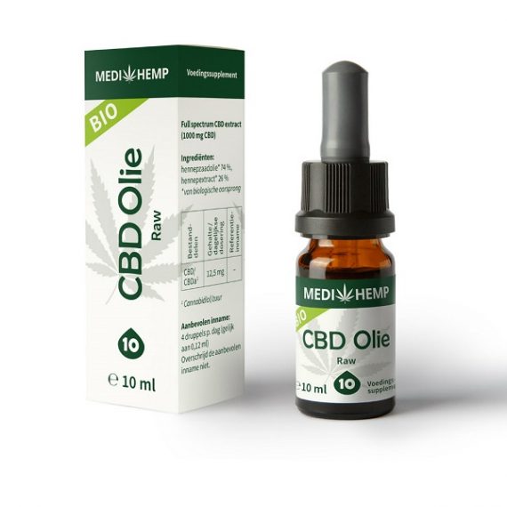 CBD oil Medihemp raw 10 ml 1000 mg CBD