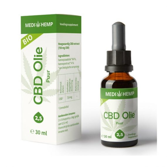 CBD oil Medihemp pure 30 ml 750 mg CBD