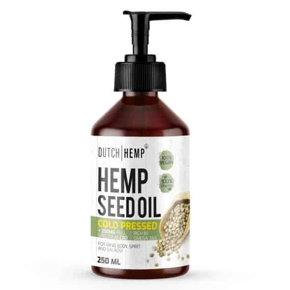 Hemp seed oil Plus CBD Dutch Hemp 250 ml 250 mg CBD